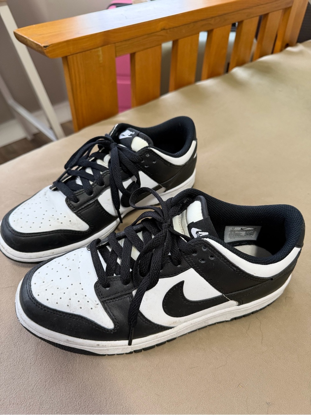 Nike Panda Black and White Low-Top Sneakers